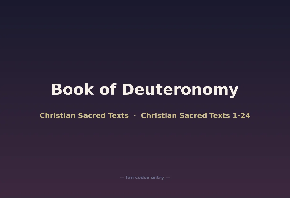 Book of Deuteronomy