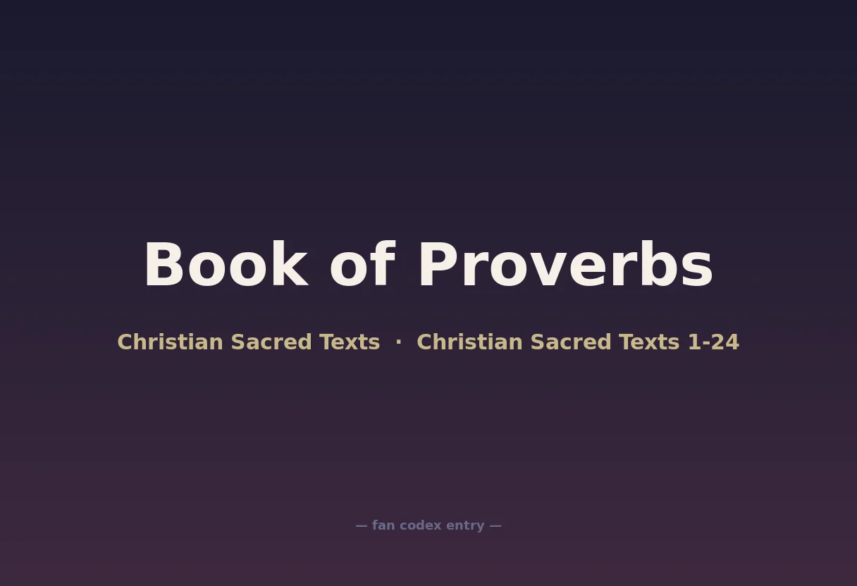 Book of Proverbs