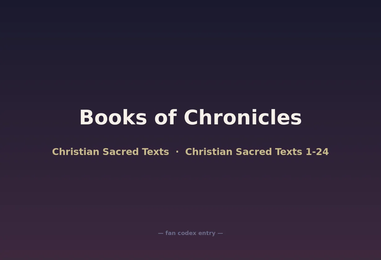 Books of Chronicles