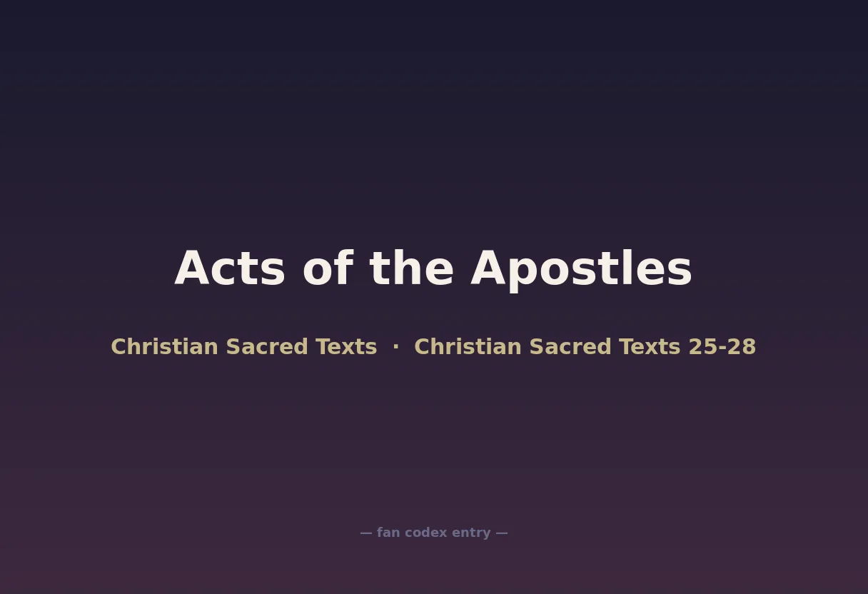 Acts of the Apostles